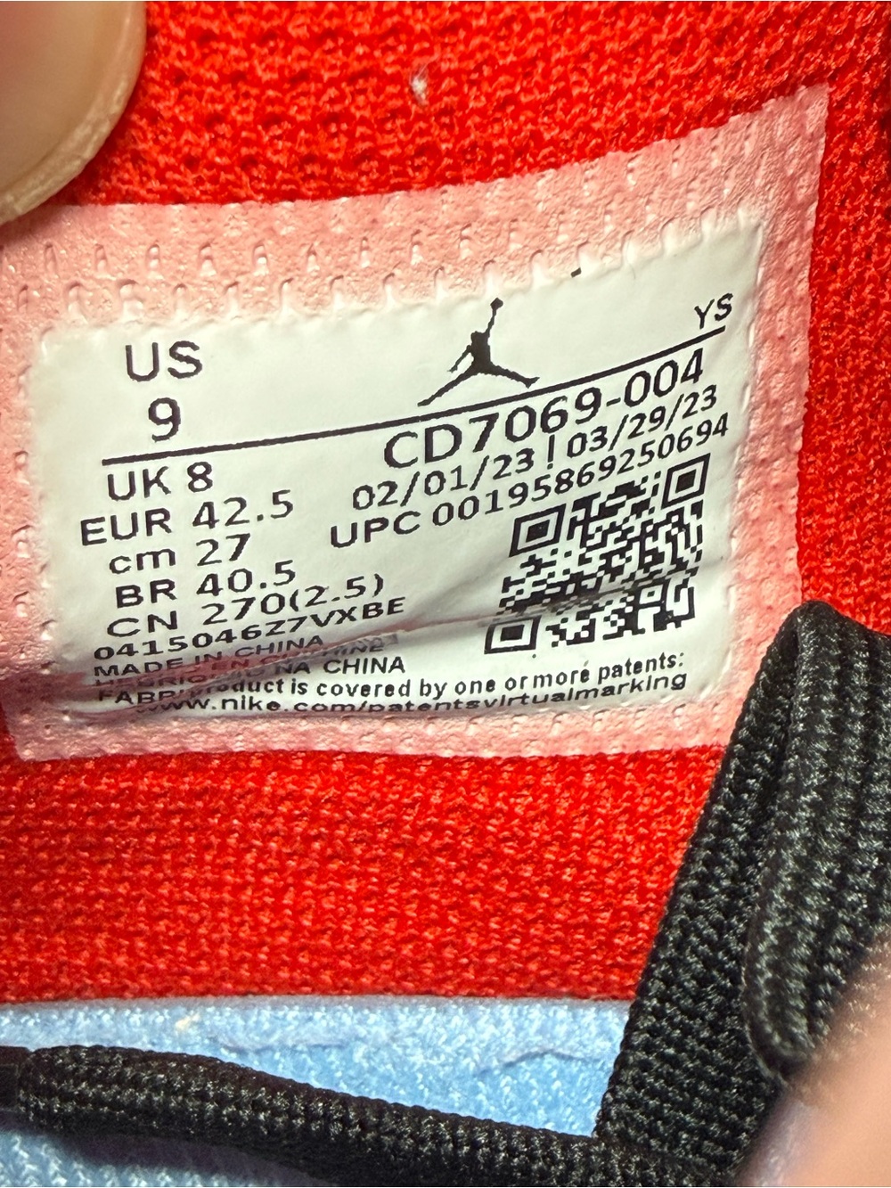 Nike Air Jordan Legacy 312 Low Chicago Flag Sneakers - Men's Size 9 - Picture 7 of 7